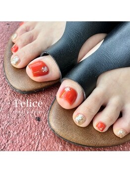 ☆summer foot nail☆