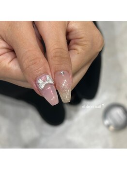 リンドネイル バイ モカ アンド ララ(Lind nail by moca and LaLa)/リボンネイル