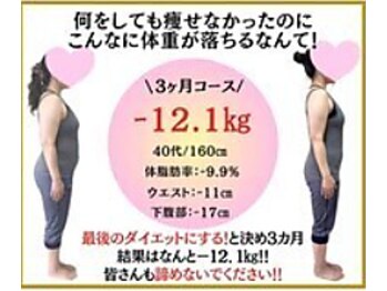 ビオ整体院 岐阜院/ダイエット実績(痩身/整体)