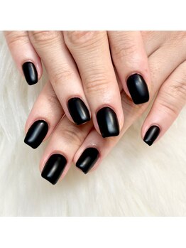 マイオティック ネイル(miotic nail)/マットブラックワンカラー