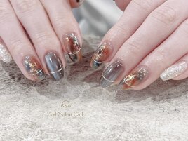 ニュアンスミラーネイル