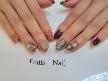 トータルビューティーサロン ドールズ(total beauty salon Dolls)/ブラウンアシンメトリー