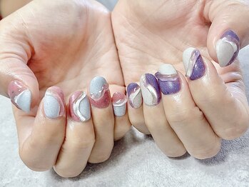 ティーエス ネイル ガーデン(T.S Nail Garden)/バイカラーうねうね