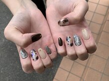 マリアンジュ(MariAnju)/ジェルネイル★ブラウン系animal