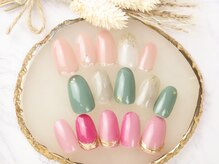 エーケーネイル(AKnail)/定額シンプル／ワンカラーミラー