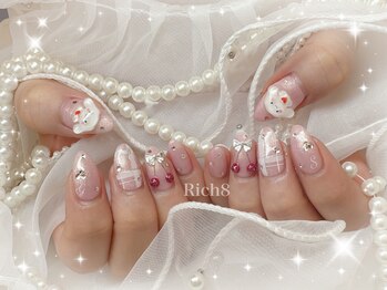 ネイルアンドまつげエクステ リッチエイト 原宿店(Rich8)/シナモンさくらんぼネイル
