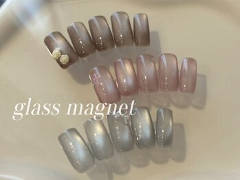 デイシー ネイルアンドアイラッシュ 新宿(deicy)/【定額】glass magnet design