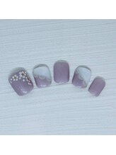 ネイルベース ネイル ケア サロン ミウラ(miura)/フットシェラック定額★8030円