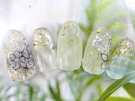 紫陽花ネイル☆6600円