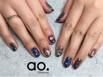 アオ おもろまち(ao.)/85min/ミラーnail Nail ao.沖縄