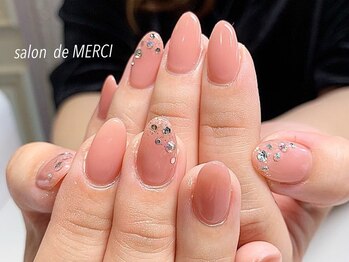 サロン ド メルシー(Salon de MERCI)/ピンクベージュ×ストーン☆