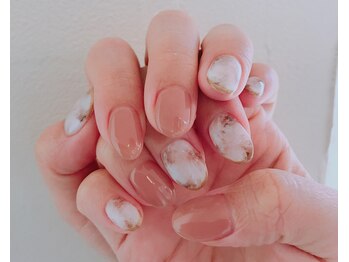 ネイルサロン ティフィン(tiffin)/大人大理石ネイル