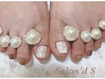 サロンドエス(Salon’d S.)/ツイードネイル