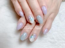 フローラネイル(Flora Nail)/紫陽花ネイル