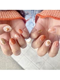 ぷっくりフラワーネイル♪