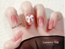 ルミエール ネイル モンナカ(Lumiere Nail Monnaka)/オンブレフレンチ/冬ネイル