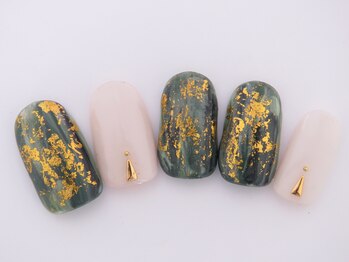 まつげアンドネイル ディアマンローズ(DIAMANT ROSE)/ホイルネイル・90分6930円