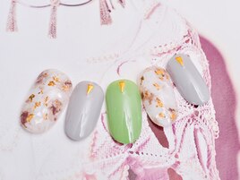 タイダイ柄ネイル