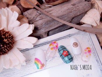ネイルズ モダ(NAIL'S MODA)/3月新作3/にこちゃんレインボー
