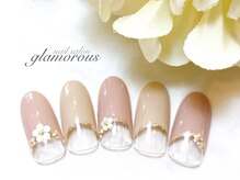 ネイルグラマラス 西新井店/フレンチ定額　￥8800【西新井f1