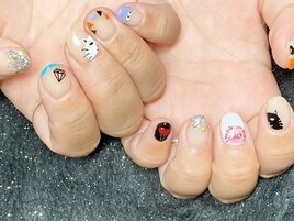 組み合わせネイルアート