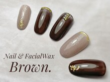 ブラウン(Brown.)/バレンタインネイル