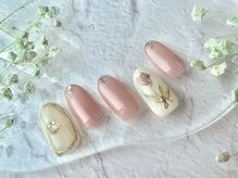 オリビアブルー(Olivia Blue)/手描きチューリップ