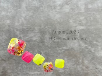 スリー(THREE)/August 2023/nail design