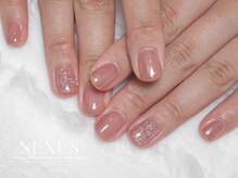 ネクサス(NEXUS)/ベージュのツイードネイル