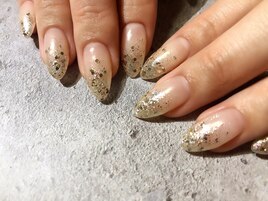ラメグラデーションネイル