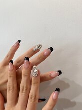 ブリスネイル うるま店(Bliss. nail)/持ち込み&長さだし　フレンチ