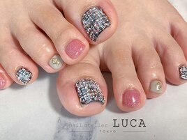 W-433 大人可愛いツイードネイル