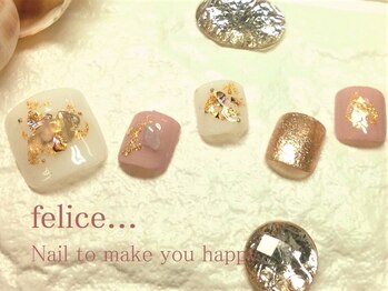 ネイルサロン フェリーチェ(felice)/【定額フットネイル】¥9000