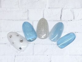 夏　ニュアンス　クリアネイル