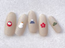 ターラ(Tara)/お正月ネイル シンプル可愛い