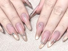 リチュネイル(Richu nail)/長さだし◇マグネットフレンチ