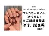 【お試し価格】　ワンカラーネイル　オフなし【税込み￥3,300】
