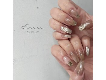 ネイルアトリエ ルアナ(LUANA)/ミラーフレンチニュアンスネイル