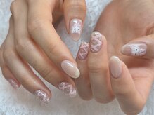 モイ(moi)/猫ちゃん手書きnail