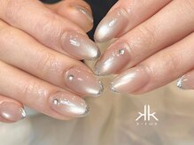 ケーツーネイル(k-two nail)/マグネット×ラメフレンチ