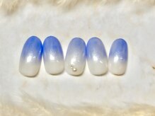 ネウィ ネイル 銀座(newi nail)/パラジェル　ブルーネイル