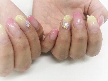 ネイルズ スペース グリッター(NAIL'S SPACE glitter)/春カラーグラデーション