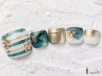 アイネイルズ 横浜WEST店(I-nails)/インクボーダーフット10480円