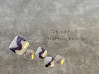 スリー(THREE)/August 2023/nail design