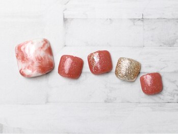 キャンアイドレッシー ヨコハマ元町店(Can I Dressy)/タイダイ/マーブルフットネイル