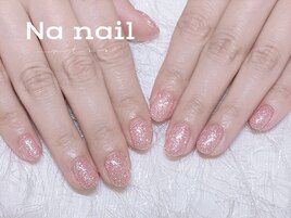 キラキラフラッシュネイル