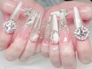 スーパロングでゴージャスネイル