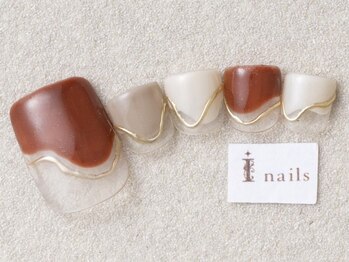 アイネイルズ 三宮店(I nails)/変形フレンチミラー