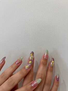 ブリスネイル うるま店(Bliss. nail)/持ち込み130分アート夏ネイル