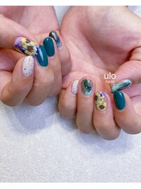 ひまわりネイル